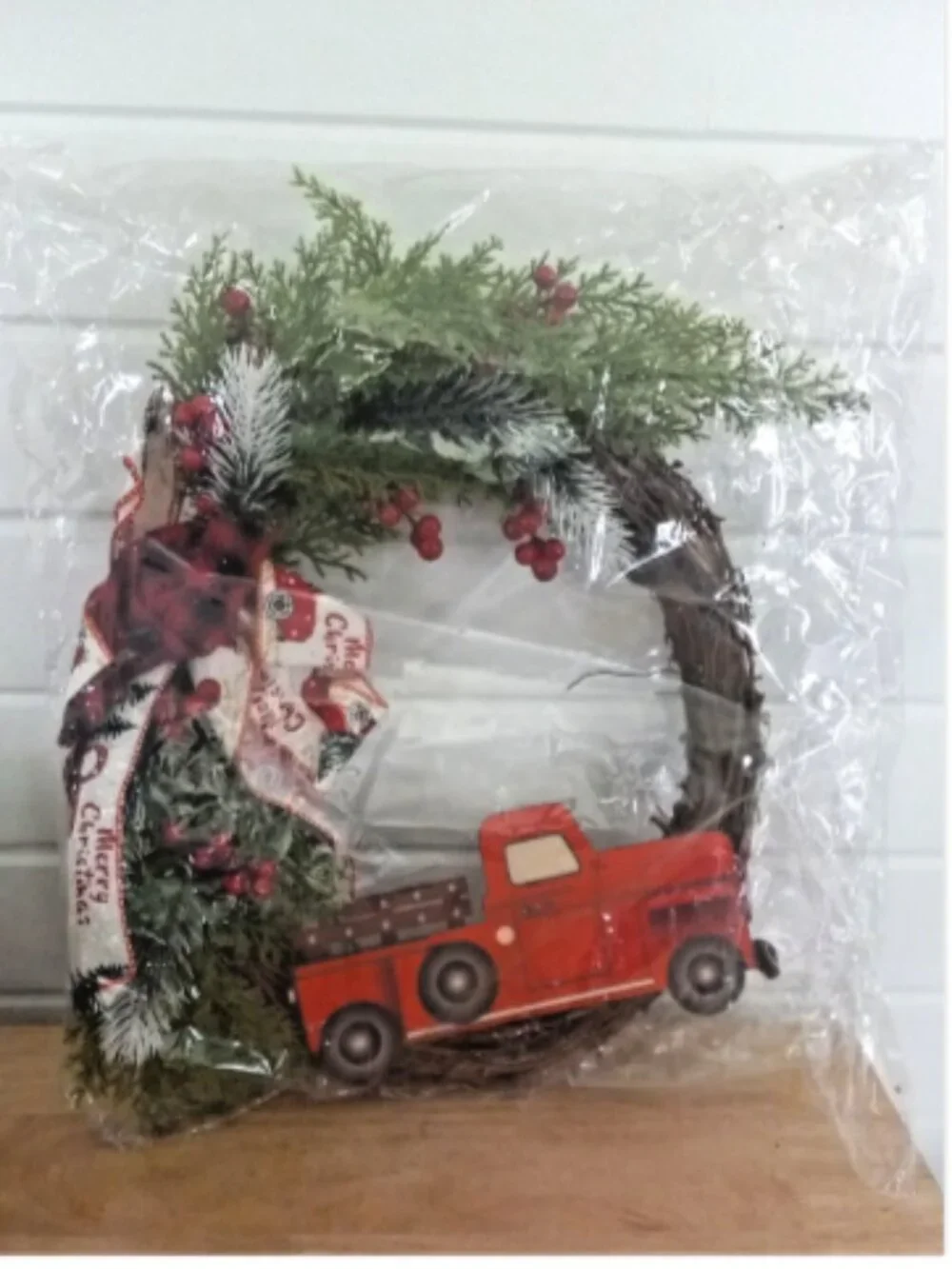 Red Truck Christmas Wreath 15
